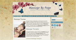 Desktop Screenshot of massagebypage.com