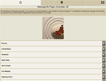 Tablet Screenshot of massagebypage.com